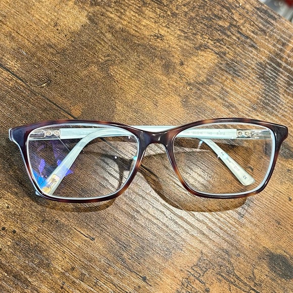 Ted Baker Eyeglasses Frames Only B742 TOR 55-16-140 Plastic Tortoise Blue - Picture 1 of 7
